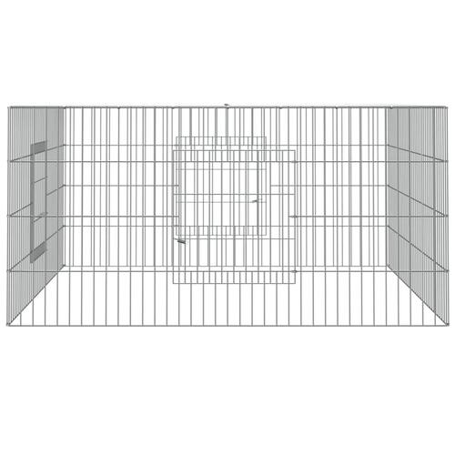 Kaninbur 110x110x55 cm galvaniseret jern