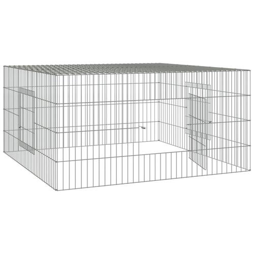 Kaninbur 110x110x55 cm galvaniseret jern