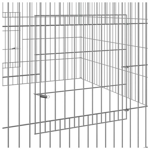 Kaninbur 110x110x55 cm galvaniseret jern