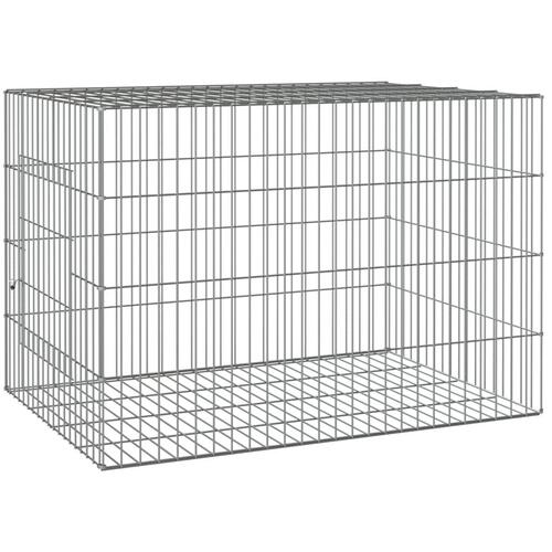 Kaninbur 78x54x54 cm galvaniseret jern