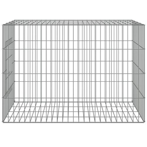 Kaninbur 78x54x54 cm galvaniseret jern