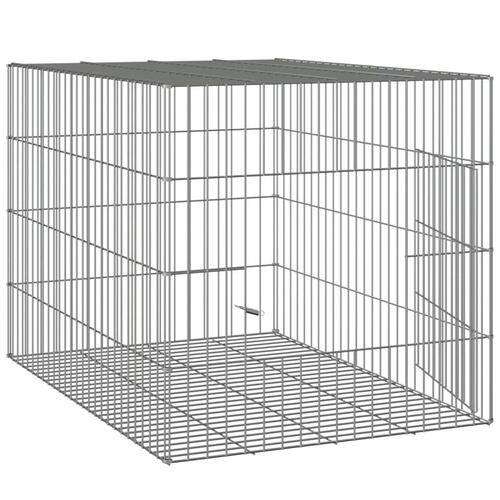 Kaninbur 78x54x54 cm galvaniseret jern