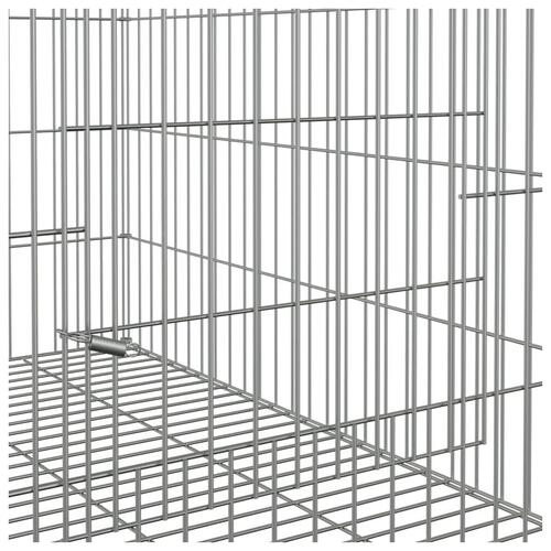 Kaninbur 78x54x54 cm galvaniseret jern