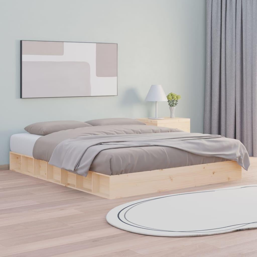 Sengeramme 150x200 cm King Size massivt træ
