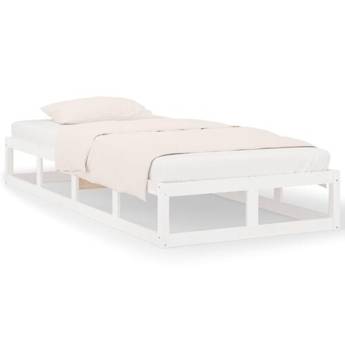 Sengeramme 100x200 cm massivt træ hvid