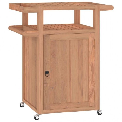 Barvogn 70x50x90 cm massivt teaktræ
