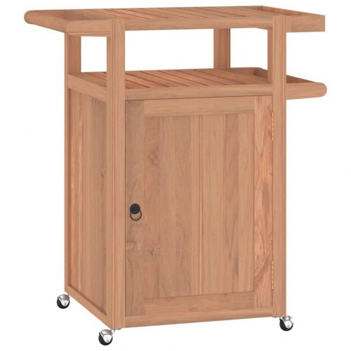Barvogn 70x50x90 cm massivt teaktræ