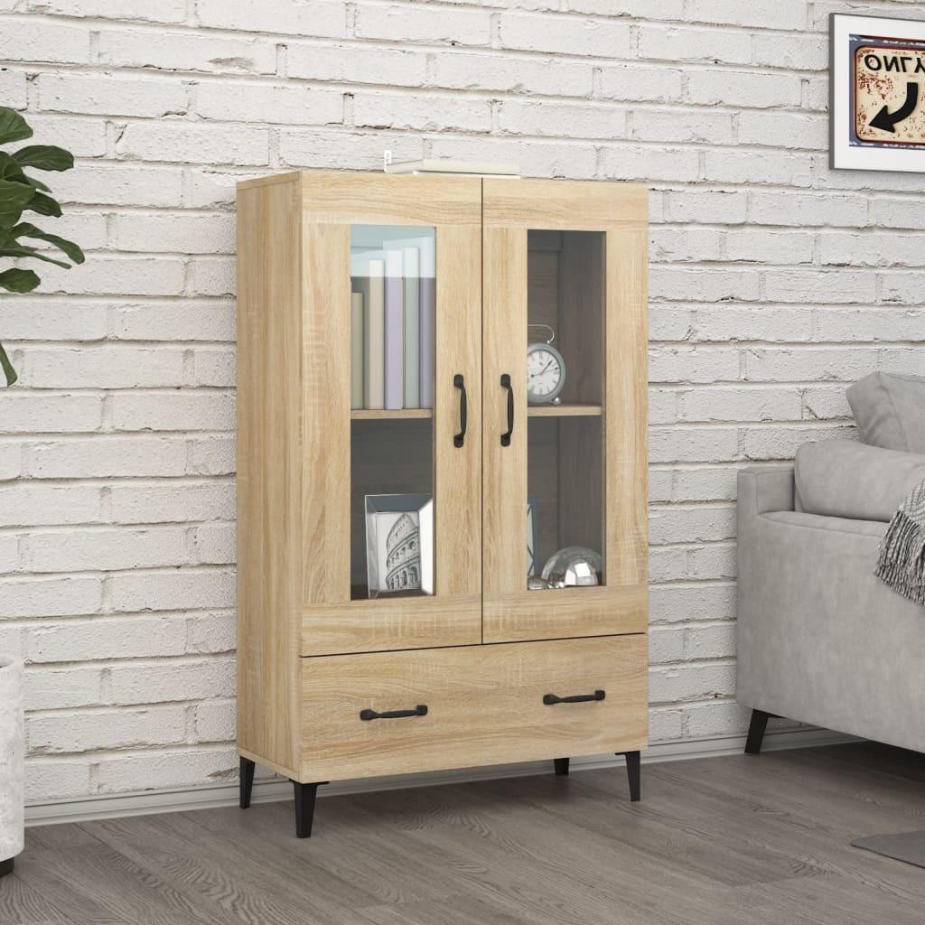 Skab 70x31x115 cm konstrueret træ sonoma-eg
