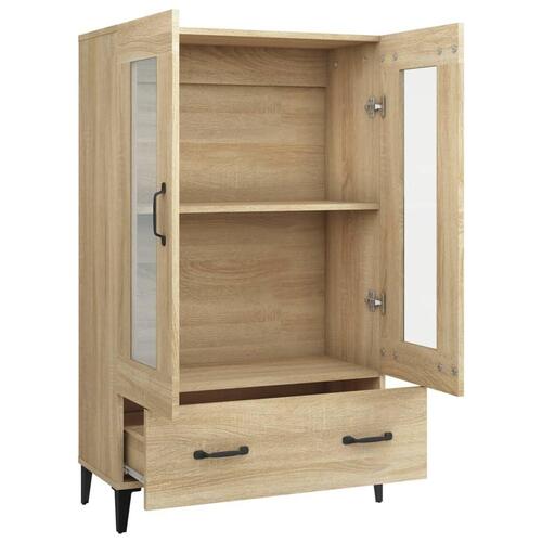 Skab 70x31x115 cm konstrueret træ sonoma-eg
