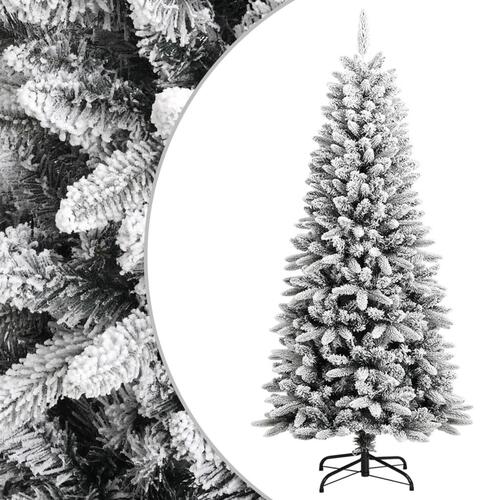 Kunstigt juletræ med sne 150 cm PVC og PE