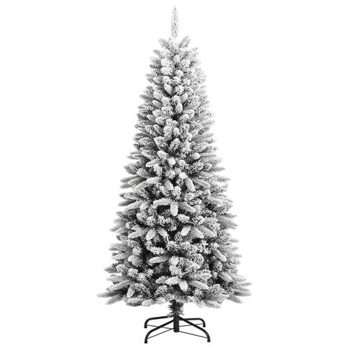 Kunstigt juletræ med sne 150 cm PVC og PE