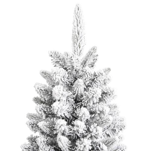 Kunstigt juletræ med sne 150 cm PVC og PE