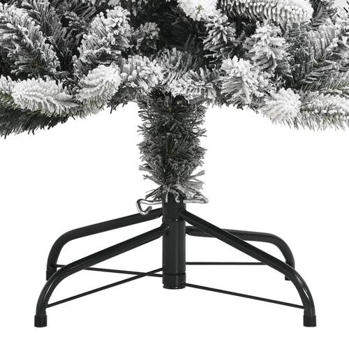 Kunstigt juletræ med sne 150 cm PVC og PE