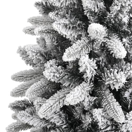 Kunstigt juletræ med sne 150 cm PVC og PE