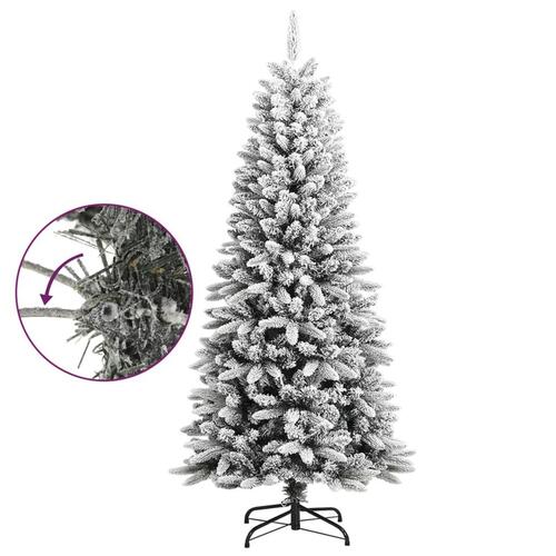 Kunstigt juletræ med sne 150 cm PVC og PE