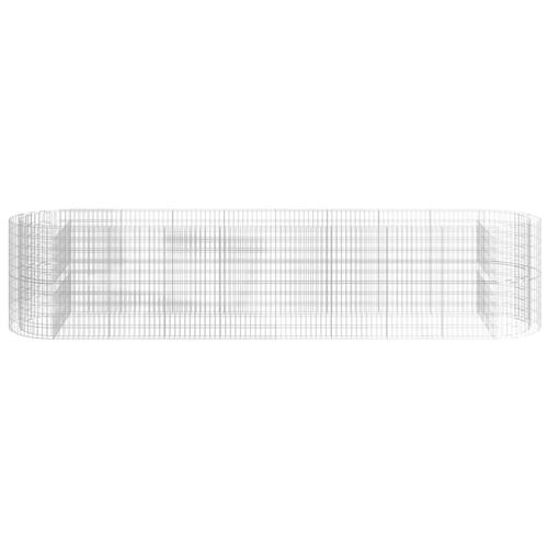Gabion-højbed 500x100x100 cm galvaniseret jern