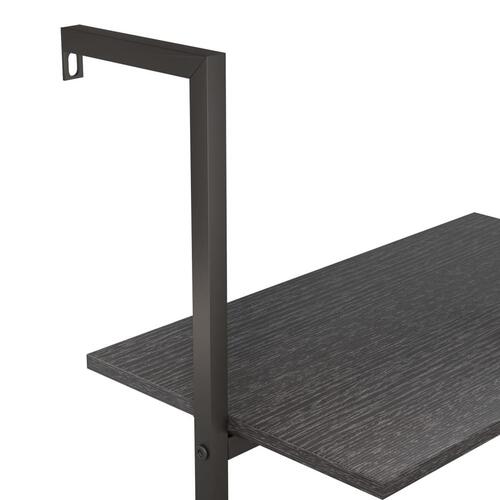 Stigereol med 4 hylder 64x35x152,5 cm sort