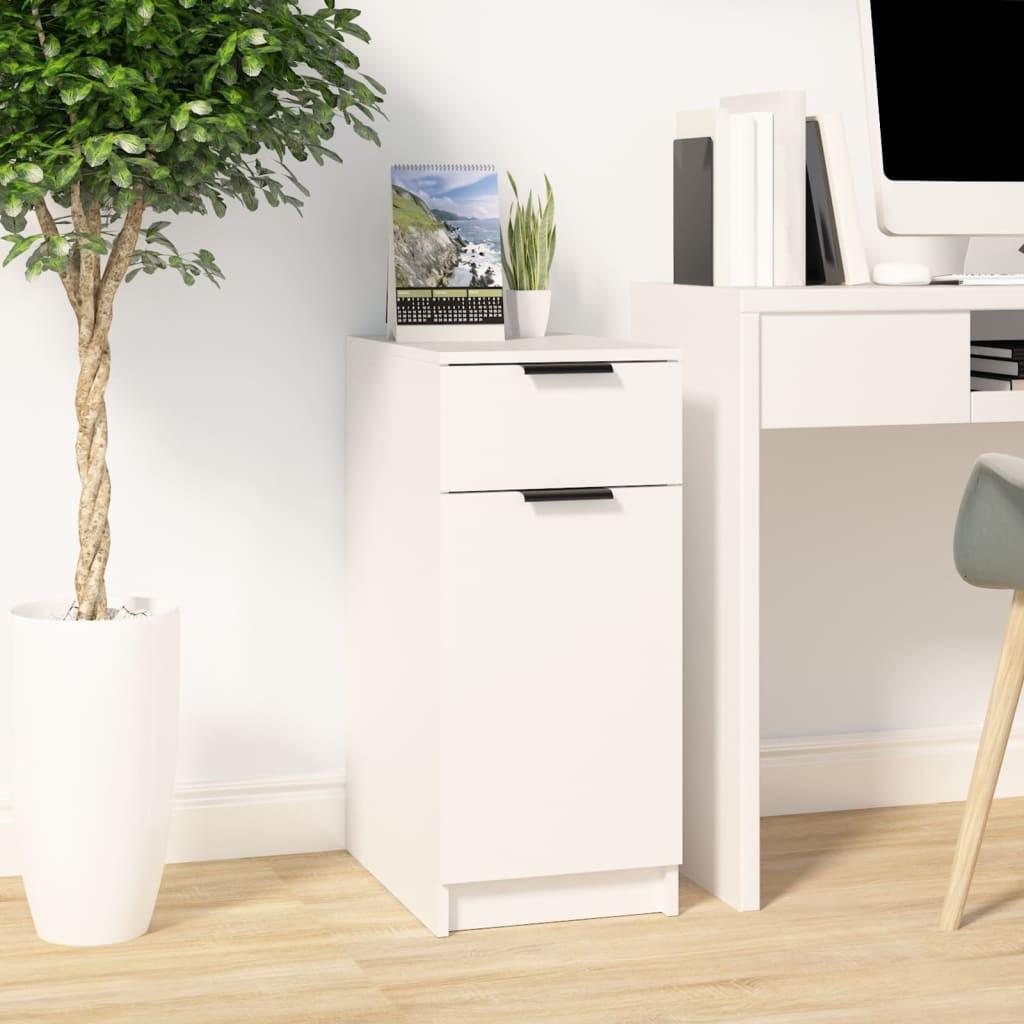 Skrivebord 33,5x50x75 cm konstrueret træ hvid