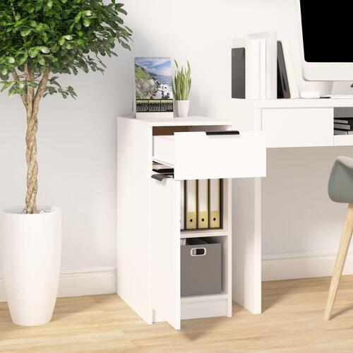 Skrivebord 33,5x50x75 cm konstrueret træ hvid