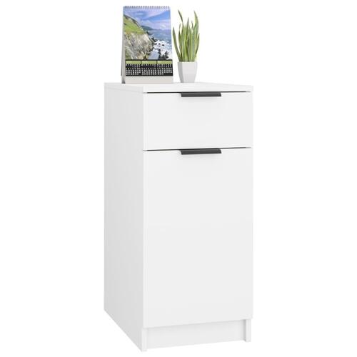 Skrivebord 33,5x50x75 cm konstrueret træ hvid