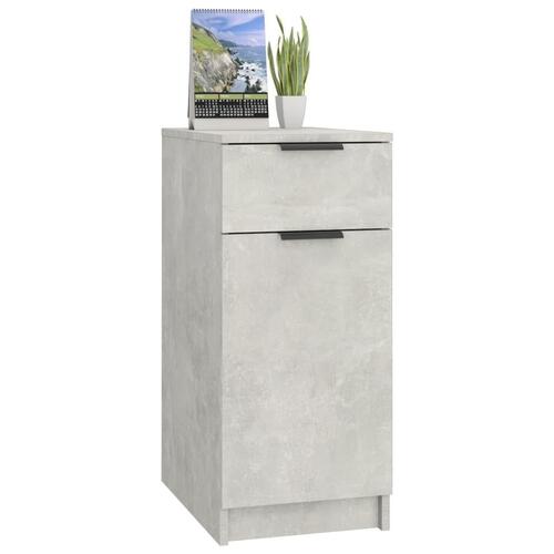 Skrivebord 33,5x50x75 cm konstrueret træ betongrå