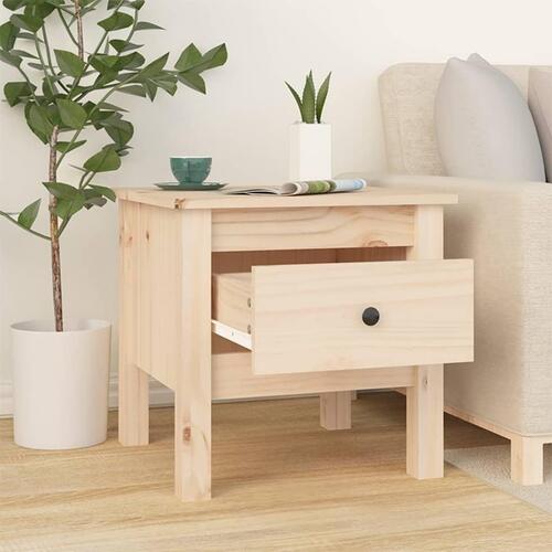 Sideborde 2 stk. 40x40x39 cm massivt fyrretræ