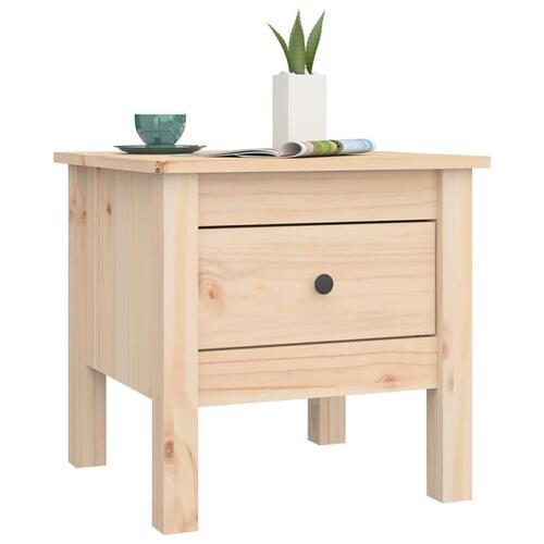 Sideborde 2 stk. 40x40x39 cm massivt fyrretræ