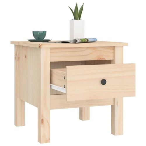 Sideborde 2 stk. 40x40x39 cm massivt fyrretræ