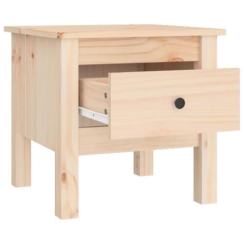 Sideborde 2 stk. 40x40x39 cm massivt fyrretræ