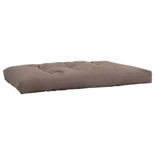 Pallehynde 120x80x12 cm stof gråbrun