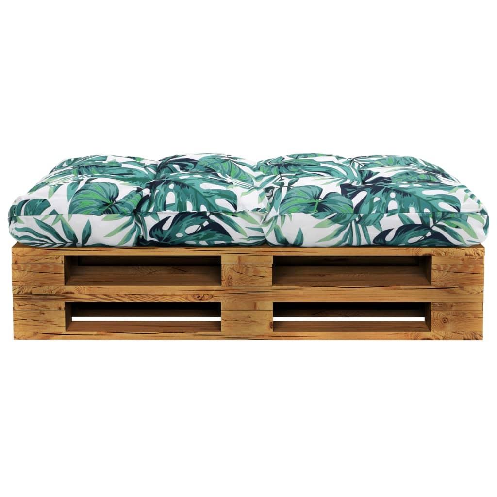 Pallehynde 120x80x12 cm stof grøn