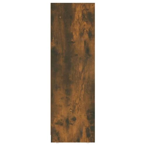 Badeværelsesskab 30x30x95 cm konstrueret træ røget egetræ