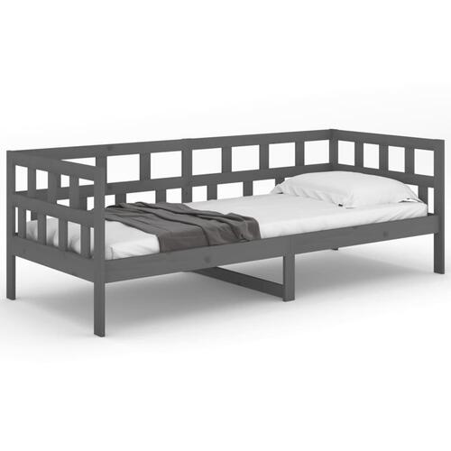 Daybed 90x200 cm massivt fyrretræ grå