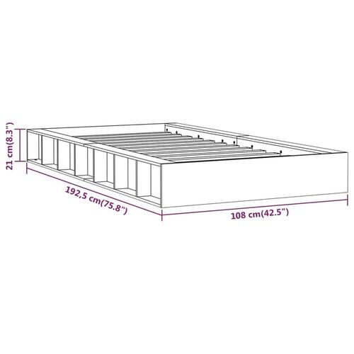Sengeramme 90x190 cm Single massivt træ