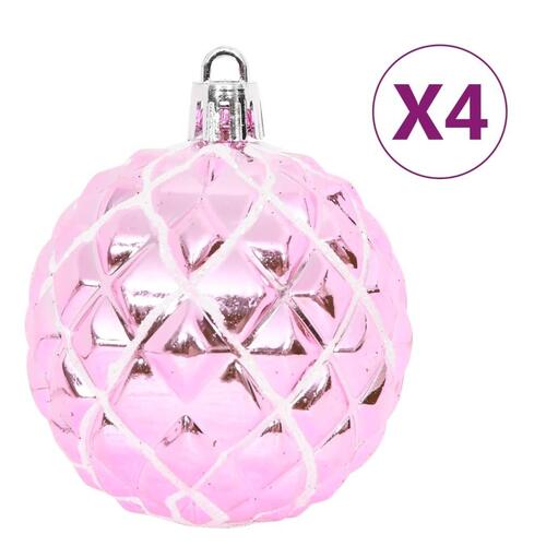 Julekugler 65 dele pink/rød/hvid