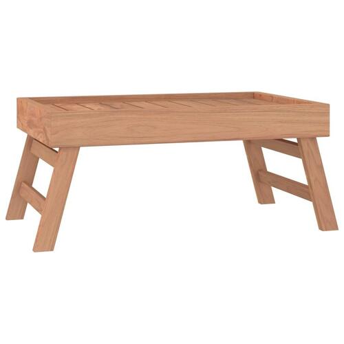 Foldbar bakke 55x35x25 cm massivt teaktræ