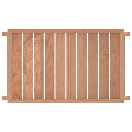 Foldbar bakke 55x35x25 cm massivt teaktræ