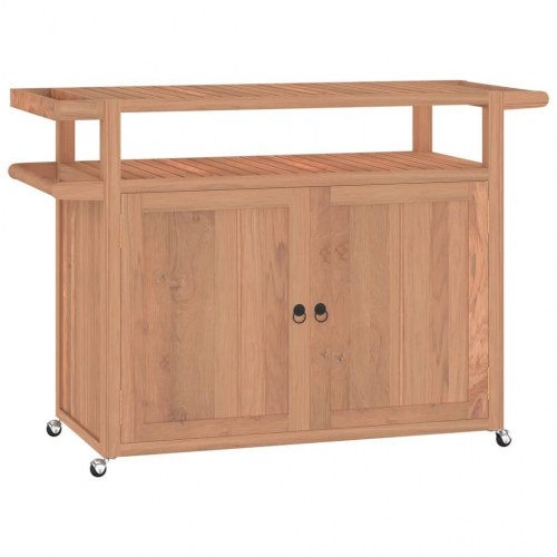 Barvogn 120x50x90 cm massivt teaktræ