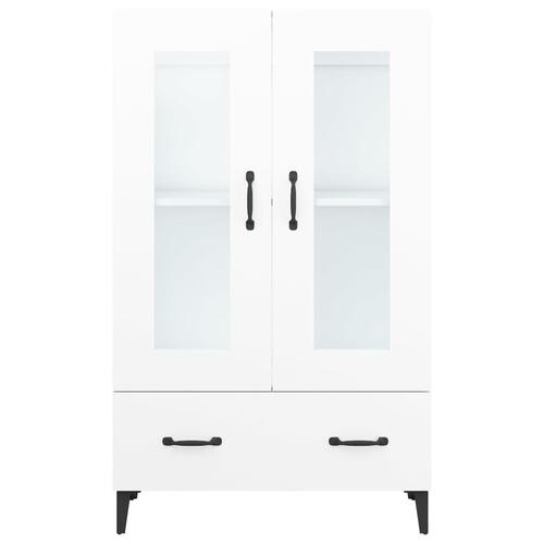 Skab 70x31x115 cm konstrueret træ hvid
