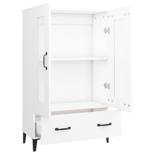 Skab 70x31x115 cm konstrueret træ hvid