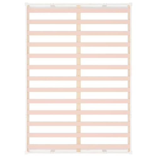 Sengeramme 135x190 cm dobbelt massivt træ hvid