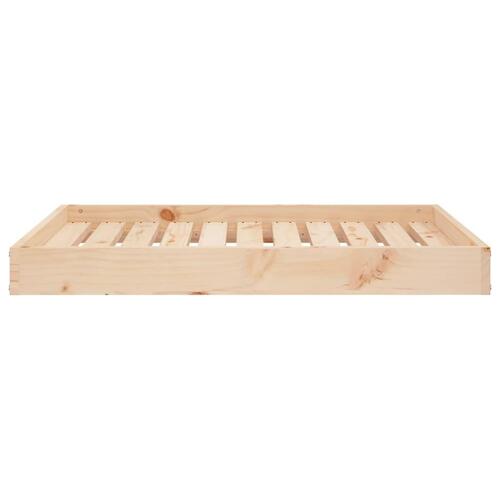 Hundeseng 91,5x64x9 cm massivt fyrretræ