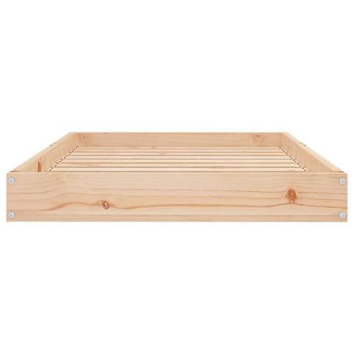 Hundeseng 91,5x64x9 cm massivt fyrretræ
