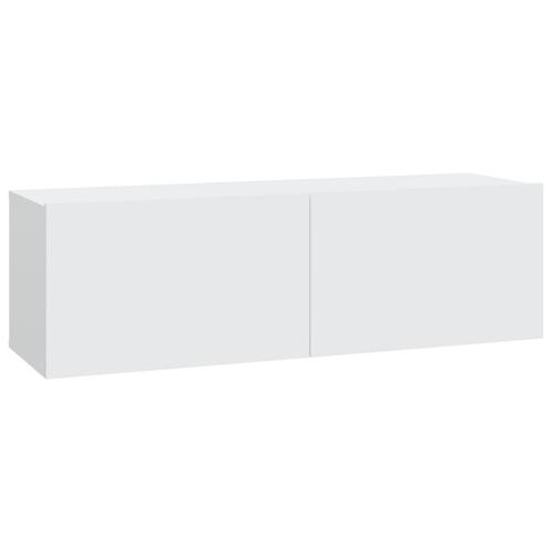 Væghængte tv-skabe 2 stk. 100x30x30 cm konstrueret træ hvid