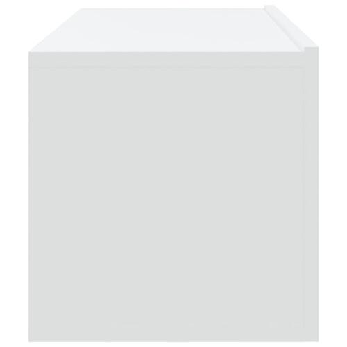 Væghængte tv-skabe 2 stk. 100x30x30 cm konstrueret træ hvid