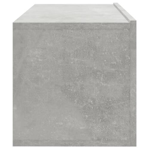 Væghængte tv-skabe 2 stk. 100x30x30 cm konstrueret træ betongrå
