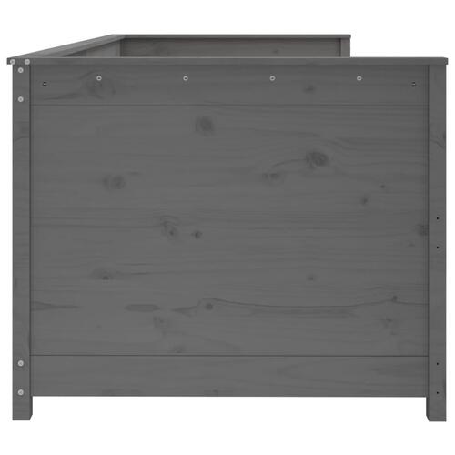 Daybed 80x200 cm massivt fyrretræ grå