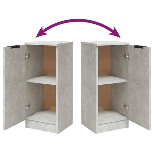 Skænk 30x30x70 cm konstrueret træ betongrå