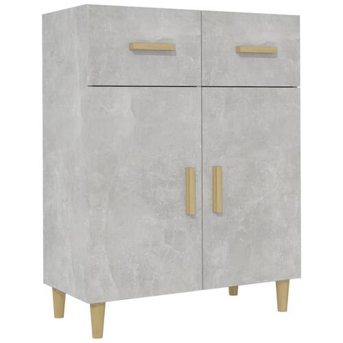 Skænk 69,5x34x89 cm konstrueret træ betongrå