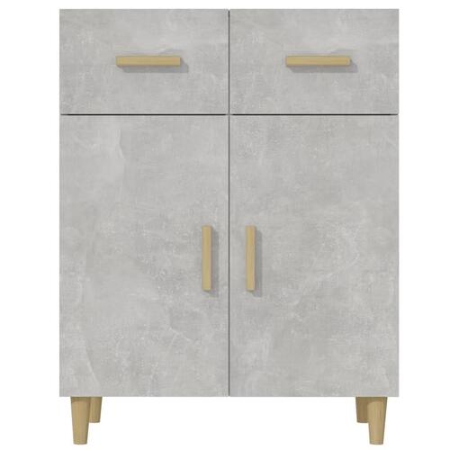 Skænk 69,5x34x89 cm konstrueret træ betongrå